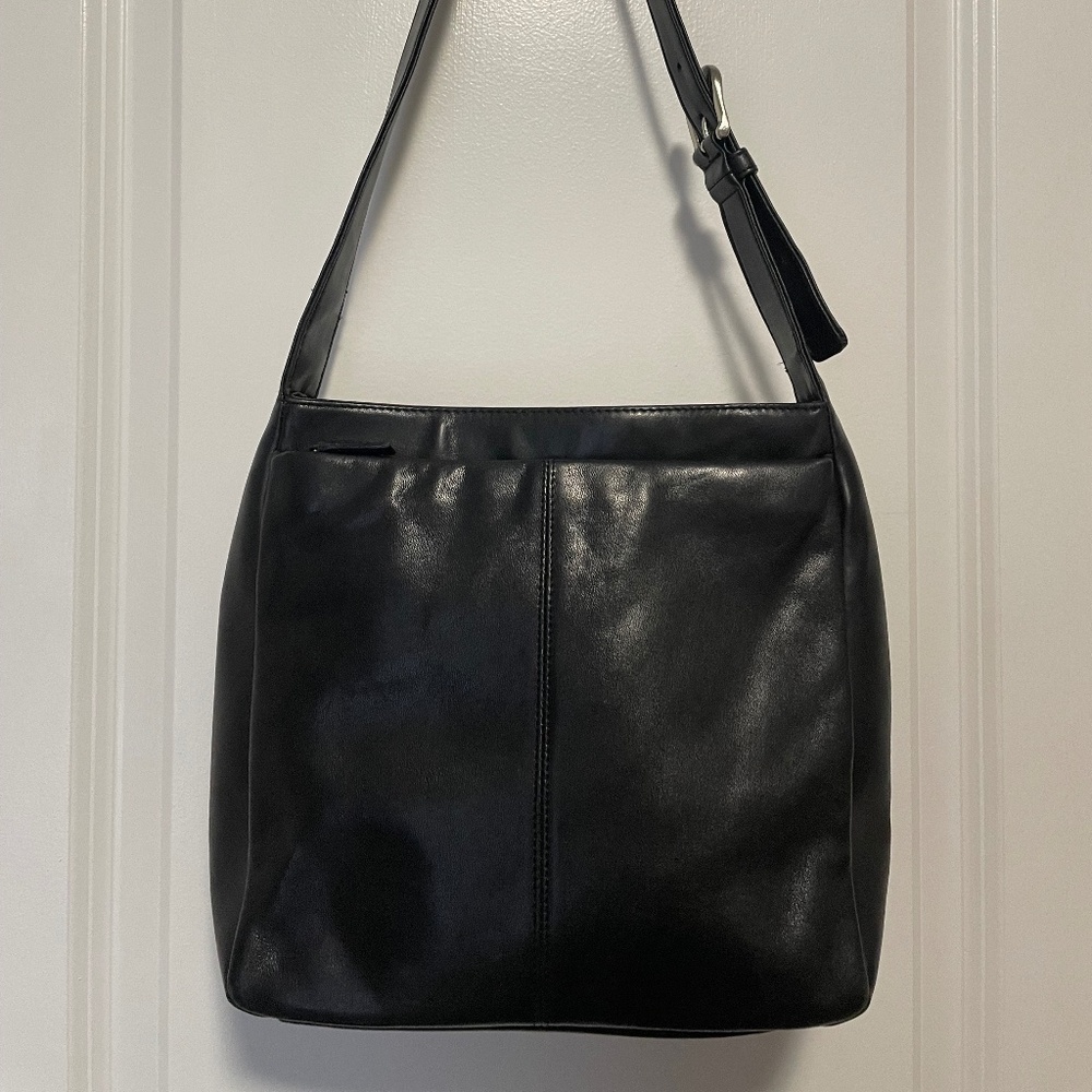 Black Leather Shoulder Bag